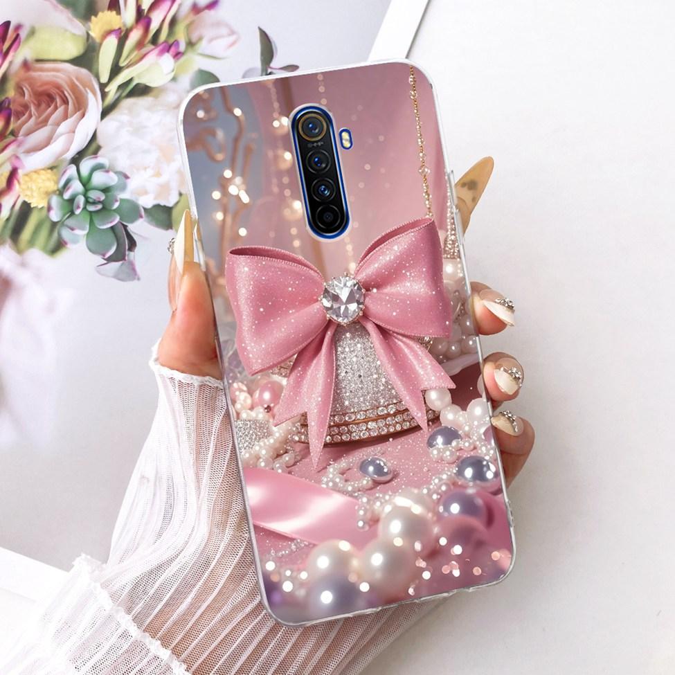 Clear For Realme X2Pro RMX1931 Casing For Realme X2 Pro Case Luxury Fashion Butterfly Funny Cute Painted Cover