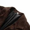 New in autumn, European and American fashion temperament, elegant lapel frosted fleece waist jacket
