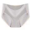 4 Teile/satz Süße Mädchen Einfarbig Slips Bequeme Atmungsaktive Baumwolle Nahtlose Hohe Taille Höschen Große Größe Casual Unterhosen