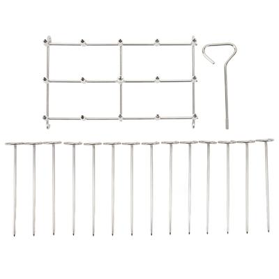 Skewer Stand Fryer Grill Rack Set Stainless Steel Vertical BBQ Grill Rack Round Rotating Fryer