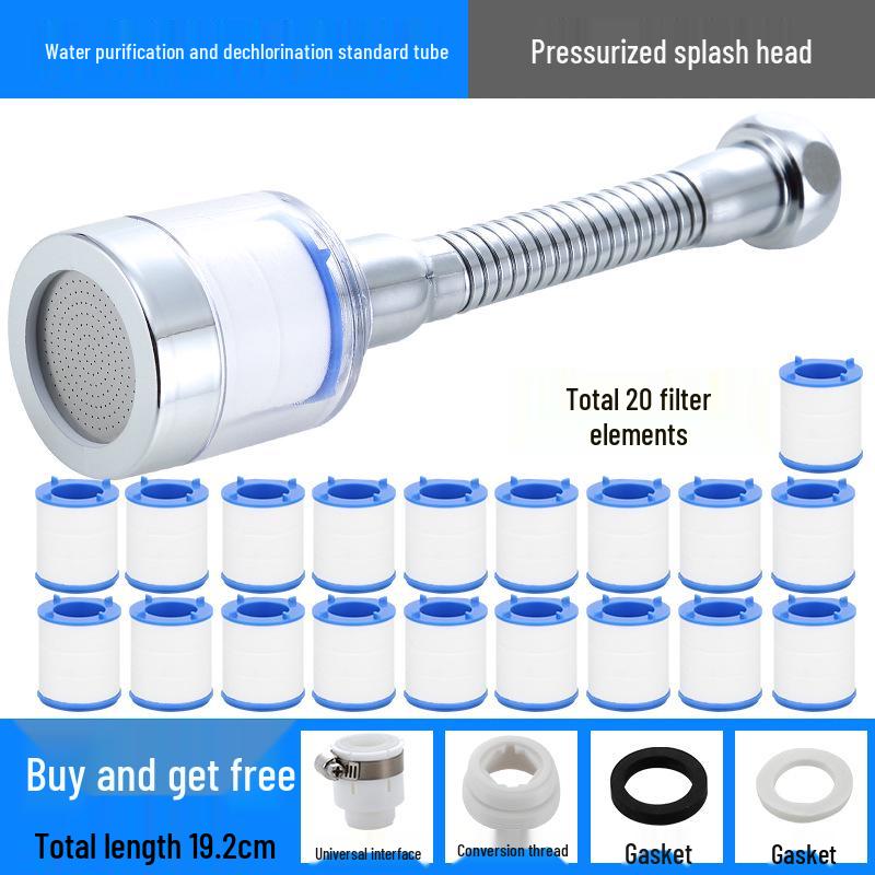 Household Kitchen Faucet Water Purifier and Anti-Splash Nozzle Extender