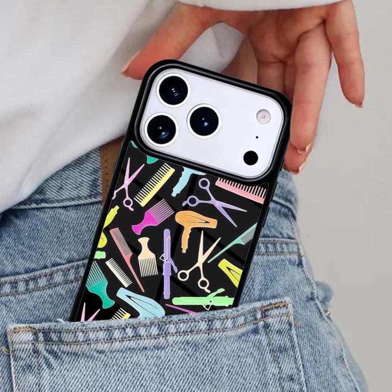 Hair Stylist Hairdresser Phone Case for iPhone 16e 15 14 13 12 17 Pro Max Plus Air 17pro Cover Coque