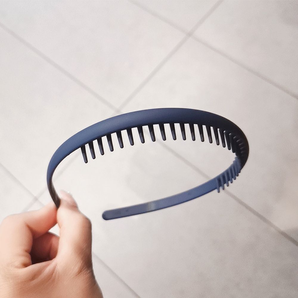 Solid Color Elegant Antiskid Korean Style Headwear Women Hair hoop Hair Band Toothed Headband