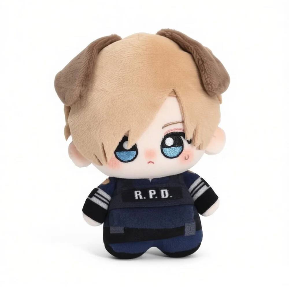 10cm Resident Evil Leon Plush Doll Cute Anime Game Keychain Pendant Toy Gift For Fans 10cm