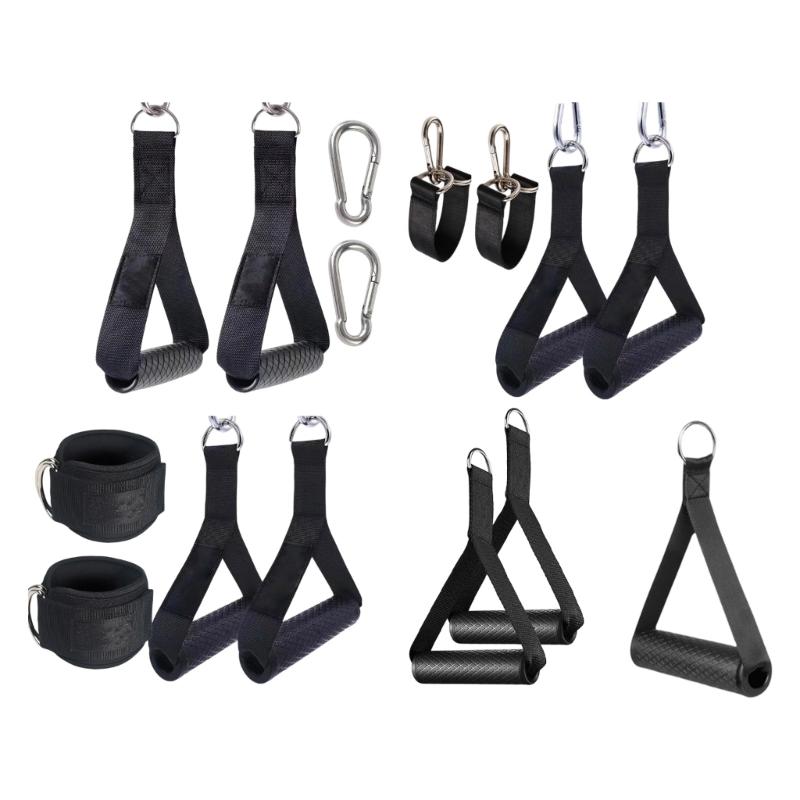 1 Pair Pull Up Resistance Bands Handles Nonslip Grip Handle Attachments for Pull Up Bar, Barbells and Resistance Bands