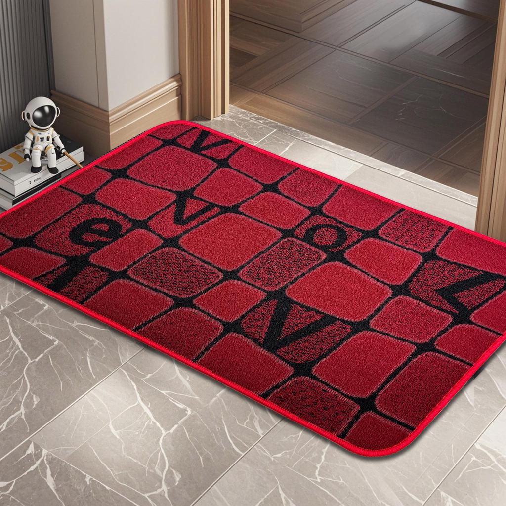 Entrance Door Mat Dirt Resistant Floor Mat Chinese Style Entrance Door Mat Thickened Anti Slip Foot Mat