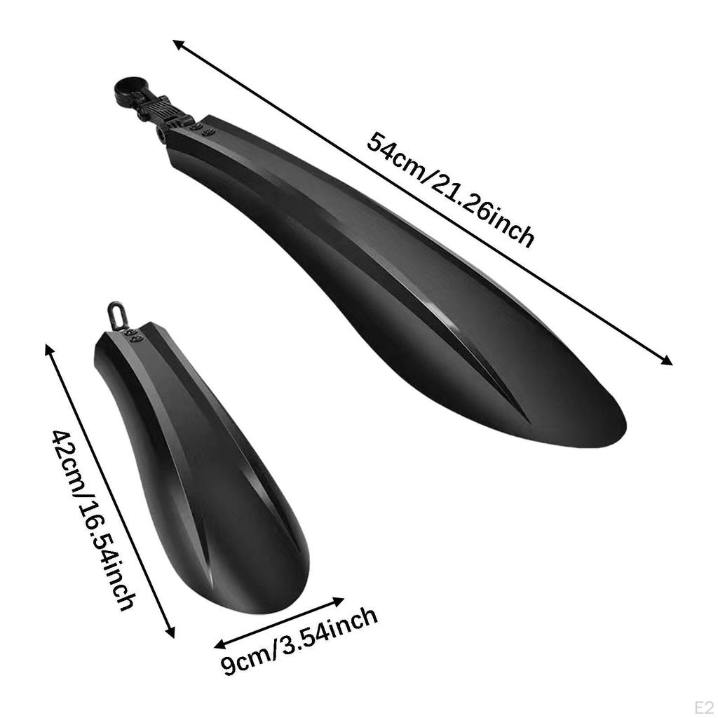 Front and Rear Mud Flaps Mudguards against Splashing Water Dirts Repair Practical Set Bike s