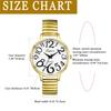 Analog Watch with Large Elastic One Size Fits Simple and Stylish Quartz Fashion Perfect Gift for or Your Girlfriend Women's Numerals, Strap, Most,