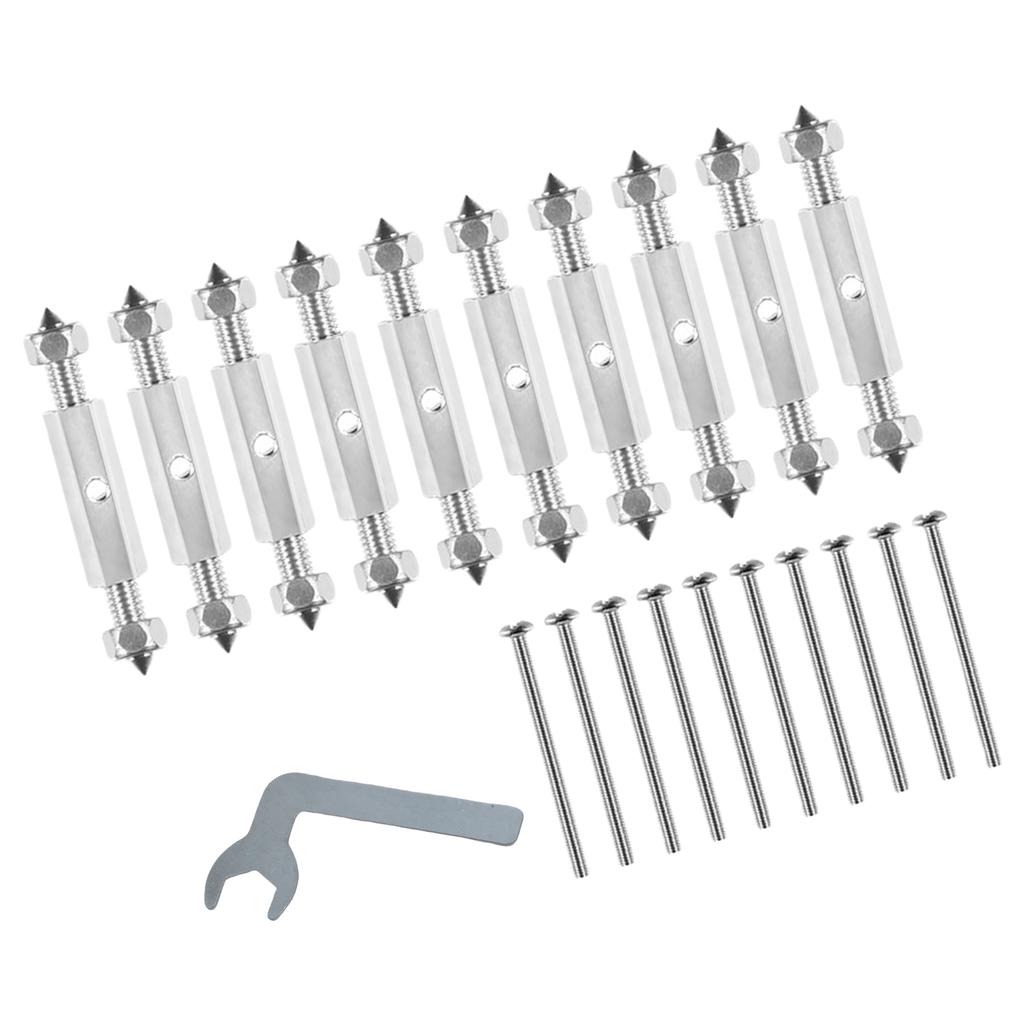 10Pcs Adjustable Cassette Screws Support Rod 86/118 Type Cassette Repair Device Wall Electrical Box Screw Tool Enduring