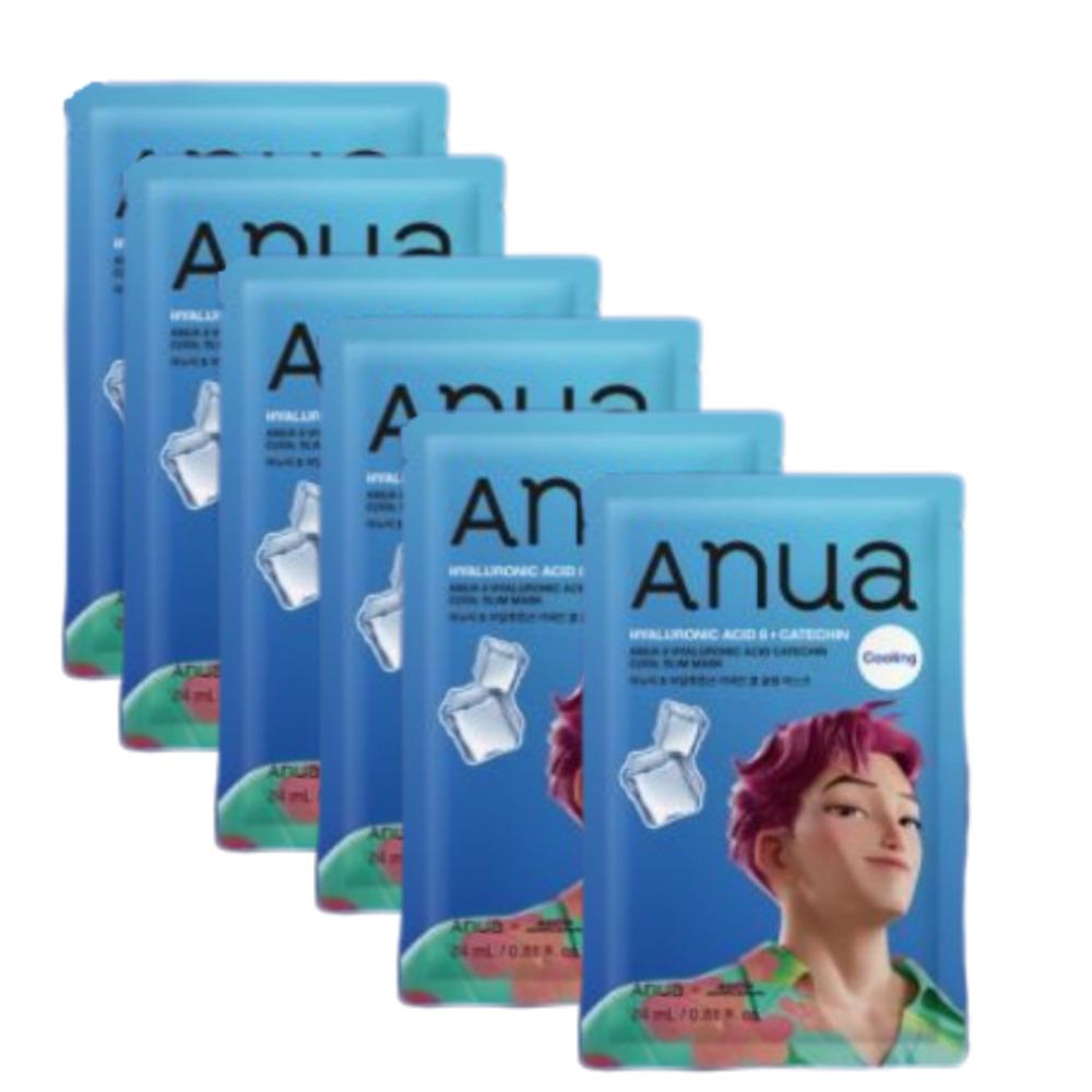 

ANUA Catechin Cooling Soothing Serum Sheet Mask Pore Care & Refreshing Hydration (6 Sheets)