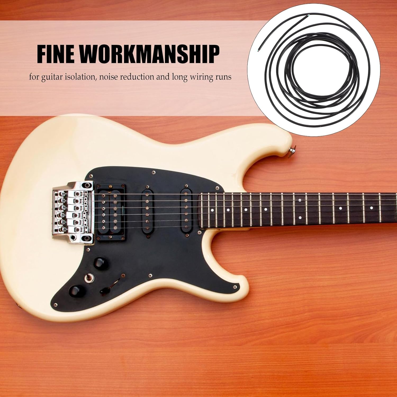 

rosenice 4-жильный экранированный провод для распайки гитарной схемы, провод для подключения звукоснимателей