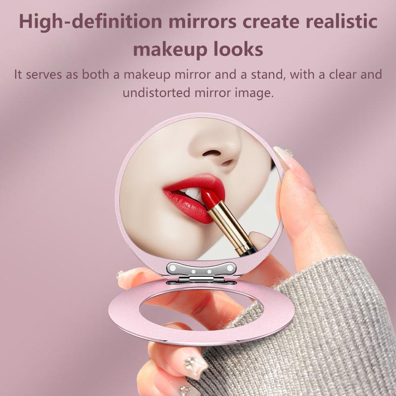 Ultra Thin Rotatable Portable Invisible Back Sticker Multi Function Magnetic Phone Makeup Mirror Holder Stand Universal