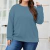 Plus Size Sweatshirt For  Women Oversized Crewneck Long Sleeve Pullover Tops