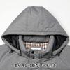 UNITED Long Down Coat with Hood Size Men's Water-Repellent (JP, Alphabet, 3L, Gray)