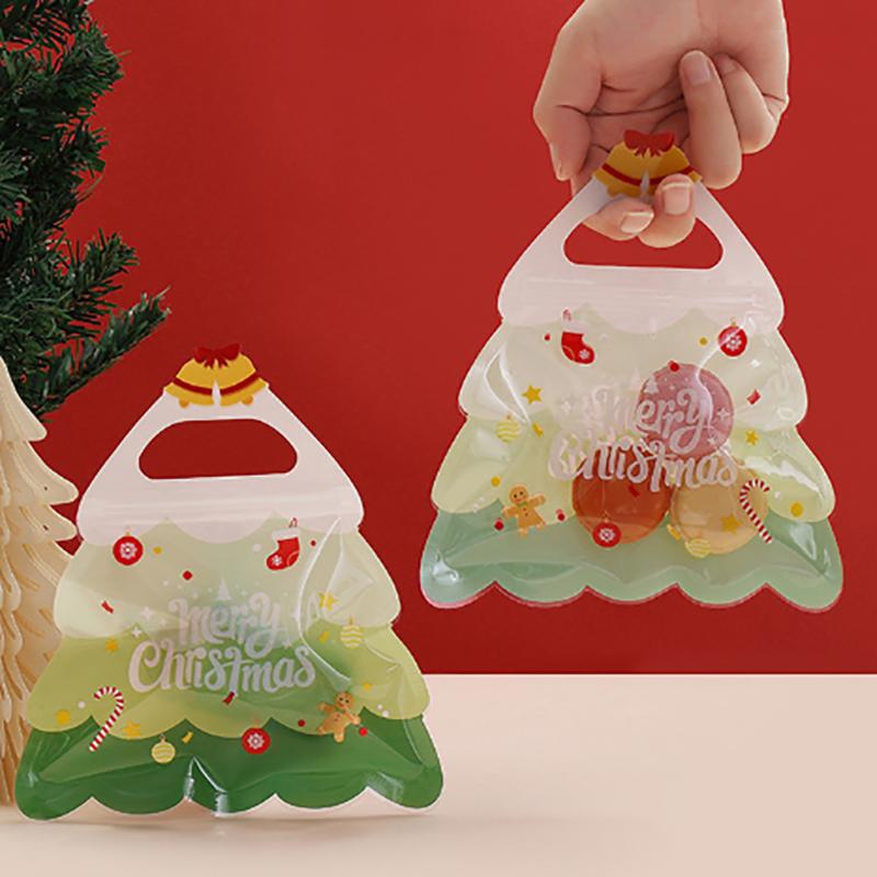 Christmas Gift Bags Santa Elk Snowflake Tote Bag Children'S Gift Bags Thickened Non-Woven Waterproof Bag Christmas Decoration