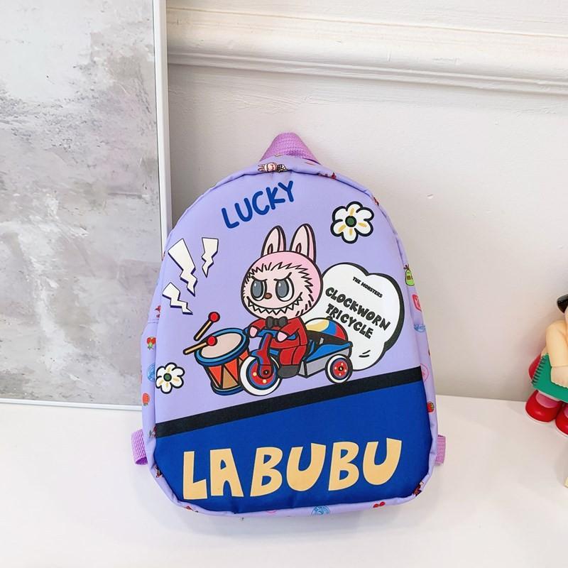 Breathable Backpack Color Nylon School Bag For Preschool Kids Daily Use