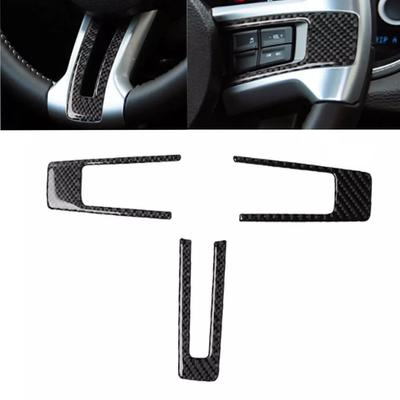 1set Auto Carbon Fiber Lenkrad Rahmen Trim Abdeckung Aufkleber-Aufkleber Für Ford Für Mustang 2009-2013 Innen formteile Accessori