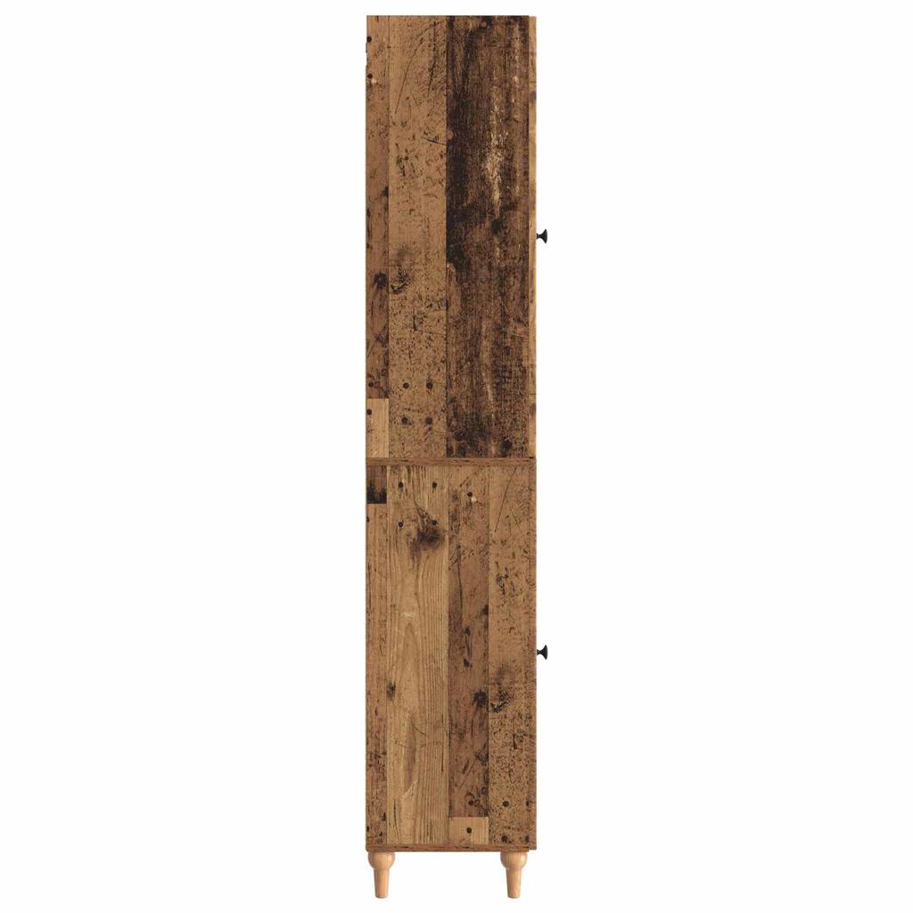 Cabinet Set 2 Pcs Reclaimed Wood Wood Material