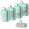 5PCS Compression Packing Cubes for Suitcases Travel Accessories Expandable Packing Organizers Lightweight Travel Organizer Cubes