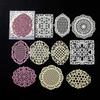 10 Pcs/pack Vintage INS Hollow Lace Material Paper DIY Decorative Base Material Paper Scrapbooking Junk Journal Supplies