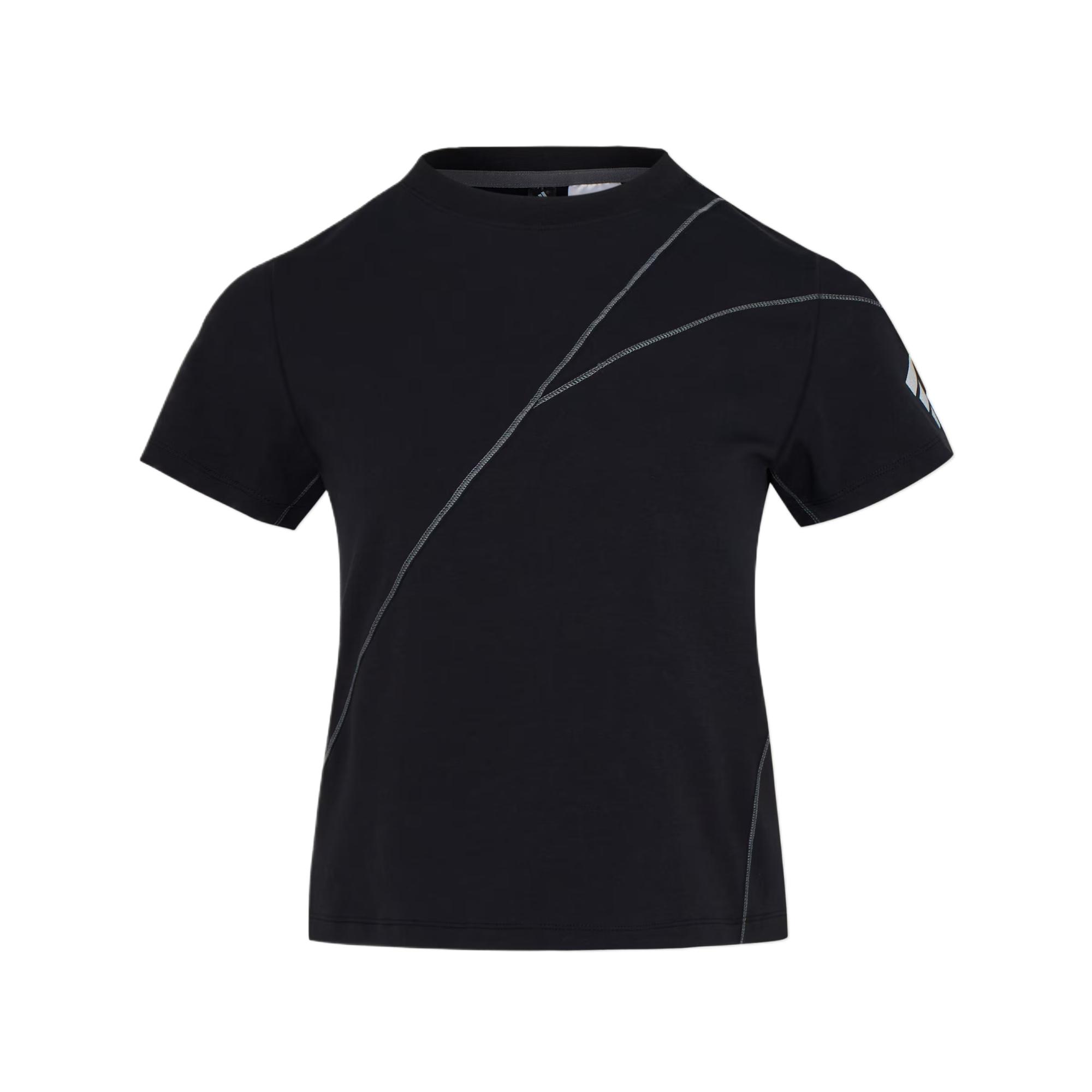 Adidas T Shirts Women s Black Crew Neck KZ5436 S