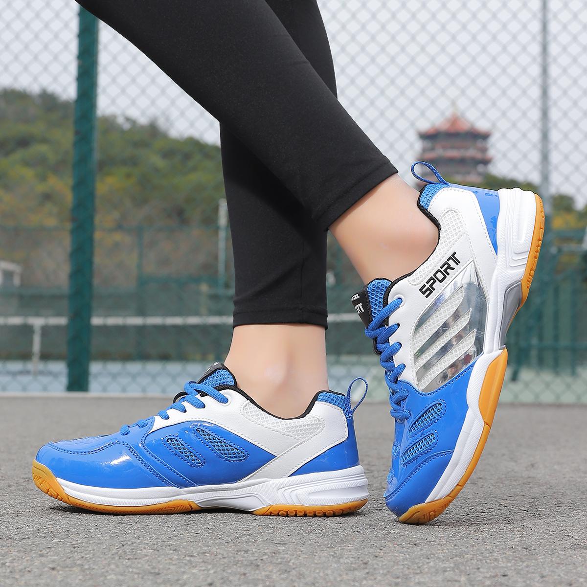 

Обувь для бадминтона для мужчин и женщин, Профессиональная обувь для тенниса, Тренировочные кроссовки, Обувь для настольного тенниса, Легкая, Амортизирующая и Износостойкая 38