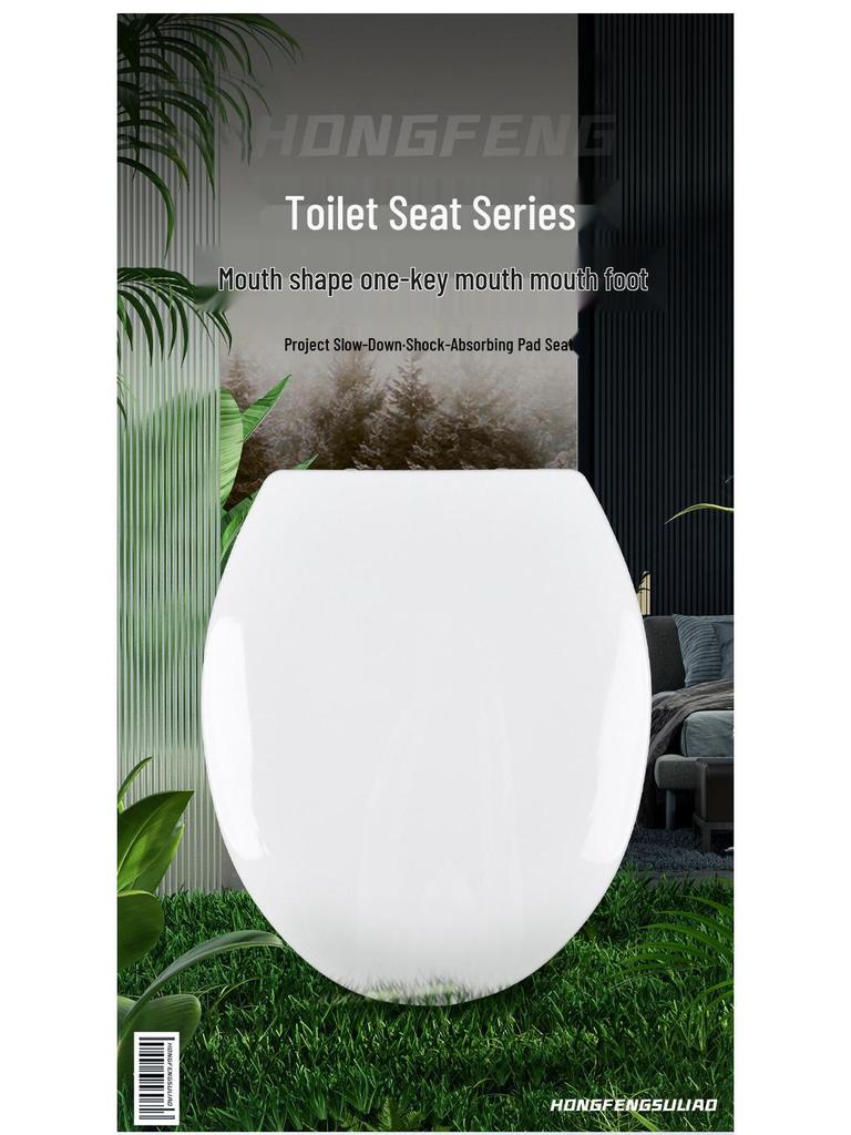 Universeller langsam schließender Schnellverschluss WC-Sitzbezug im altmodischen Stil mit verdicktem Deckel (U/V/O-Typ)