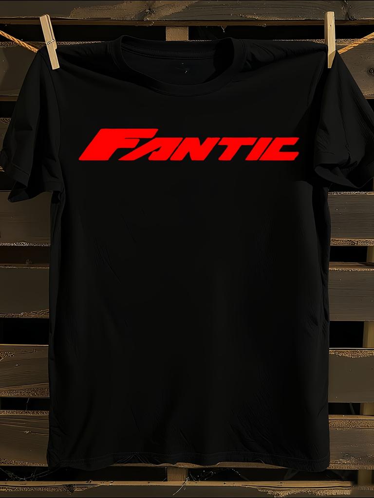 s Fantic Motor Logo T-Shirt Mens Tshirt Womens Tshirts with Letters Print Short Sleeves T-Shirt Casual Street Tee Shirt Top