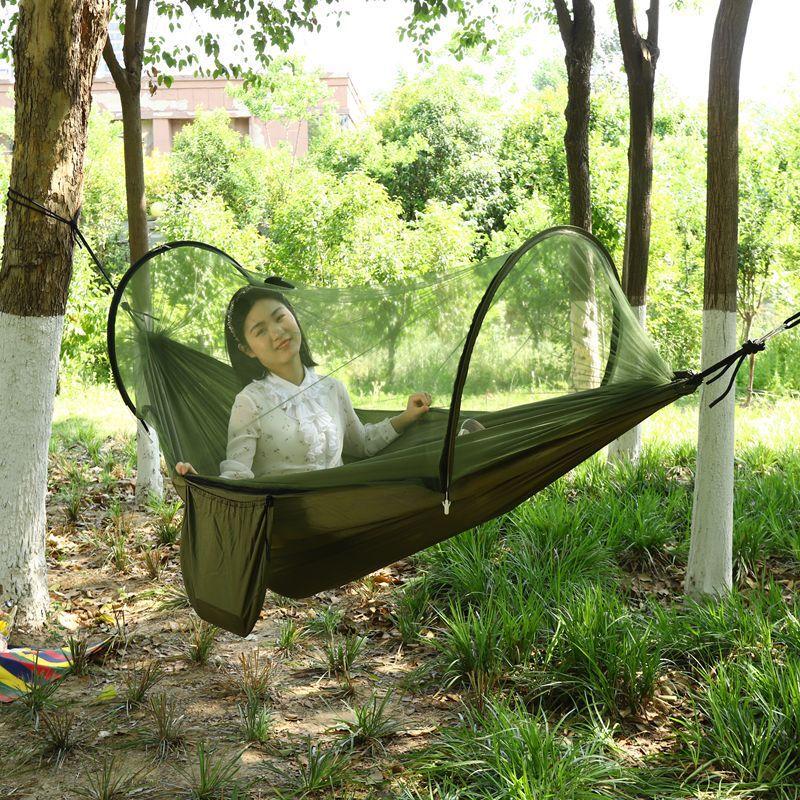 OLOEY Portable Double Hammock with Mosquito Net