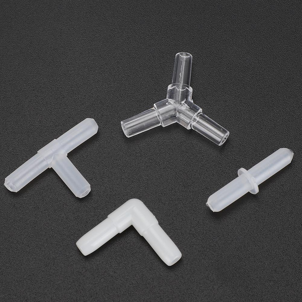 Plastic Aquarium Pump Line Tubing Joints Fish Tubing Connector Pipe Fittings