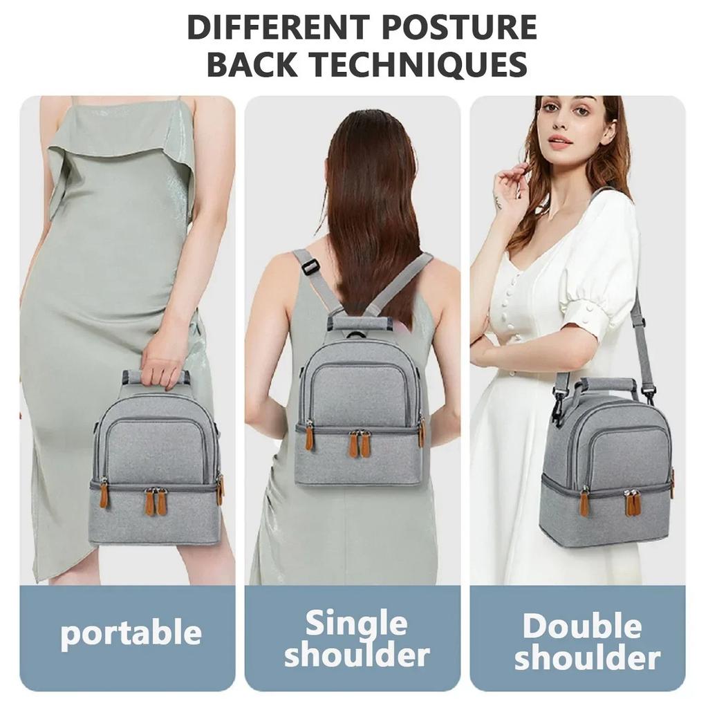 Large Capacity Portable Lunch Bag Hot Picnic School Food Lunch Bag Insulation Material, Fresh Cooler, Handbag With Lunch Bag