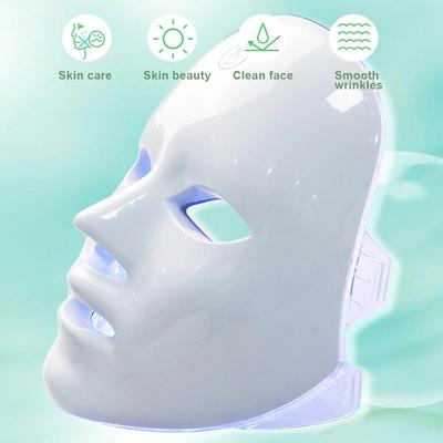 7-Farben LED Photonenmaske — LED Gesichtsmaske für Hautstrahlen, Straffung & Porenverfeinerung