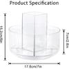 360° Rotating Makeup Organizer Clear Lazy Susan Organizer for Vanity, Cosmetic Display Cases for Bathroom Countertop, Makeup Storage Organizer,