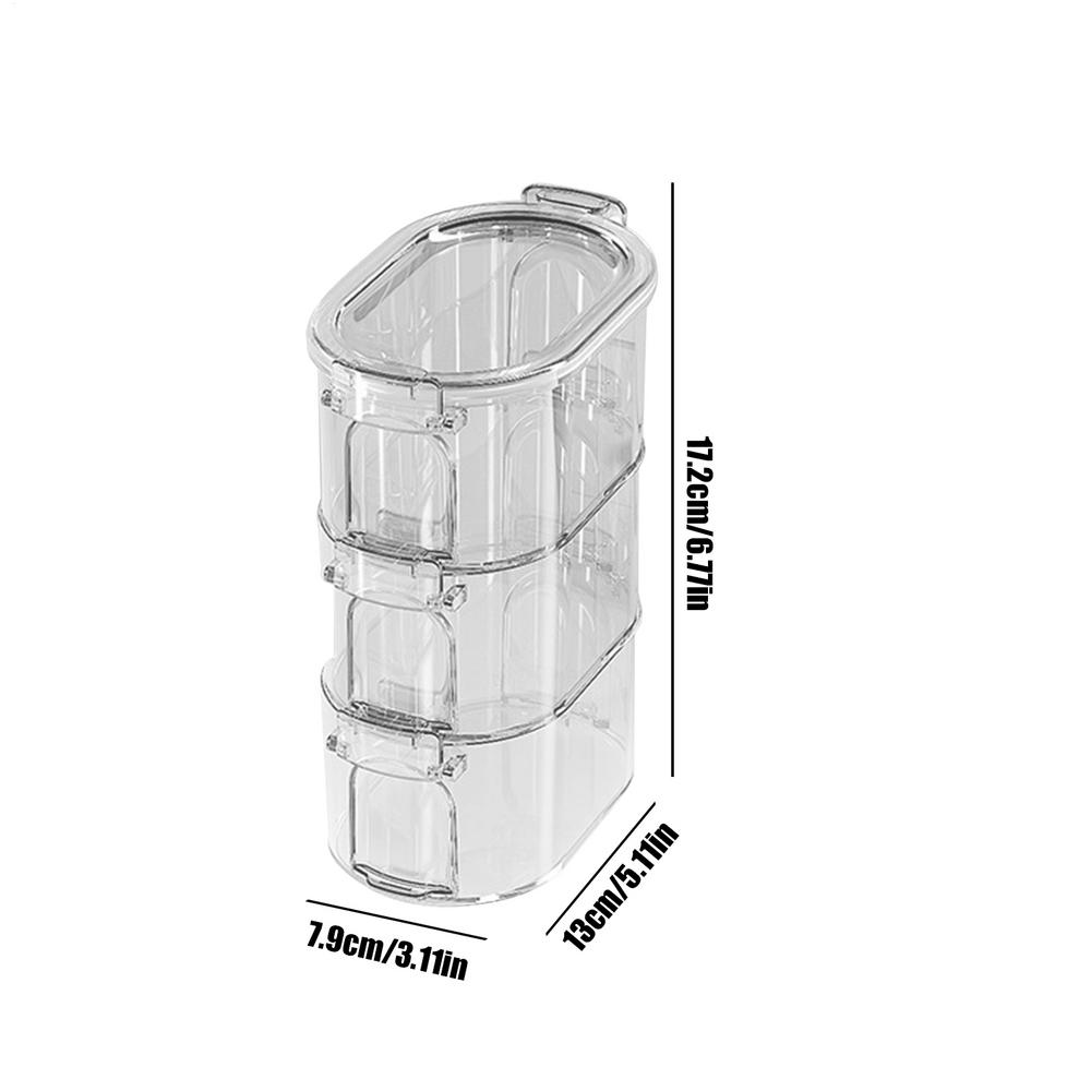 Seasoning Organizer Clear Airtight Reusable Jar Salt Jar with Lid for Condiment Household Cooking Dining Baking Bathroom