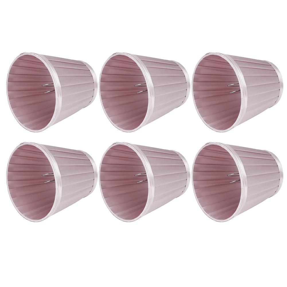 6pcs Lampshade Replacement for E14 Bulb Interface Wall Light Ceiling Light Cover Shade Pink Purple