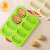 8 Grids Silicone Cake Mold Non-Stick Heat Resistant Bread Baking Form Silicone Reusable Bread Loaf Pan Baking Tool