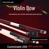 Eight-Sided Performance Violin Bow with White Horsehair