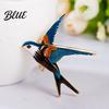 Brooch Accessory Pin Colorful Enamel Swallow Design Sweaters Bag Necklace