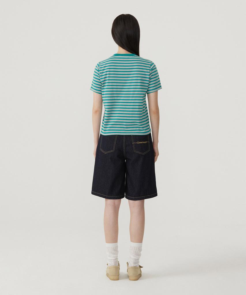 COVERNAT WOMAN Striped T-Shirt Green