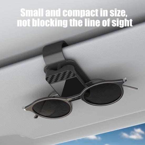 Car Sunglasses Clip for Visor Magnetic Eyeglass Holder with Soft Padding Scratch-Free Glasses Clip for Vehicle