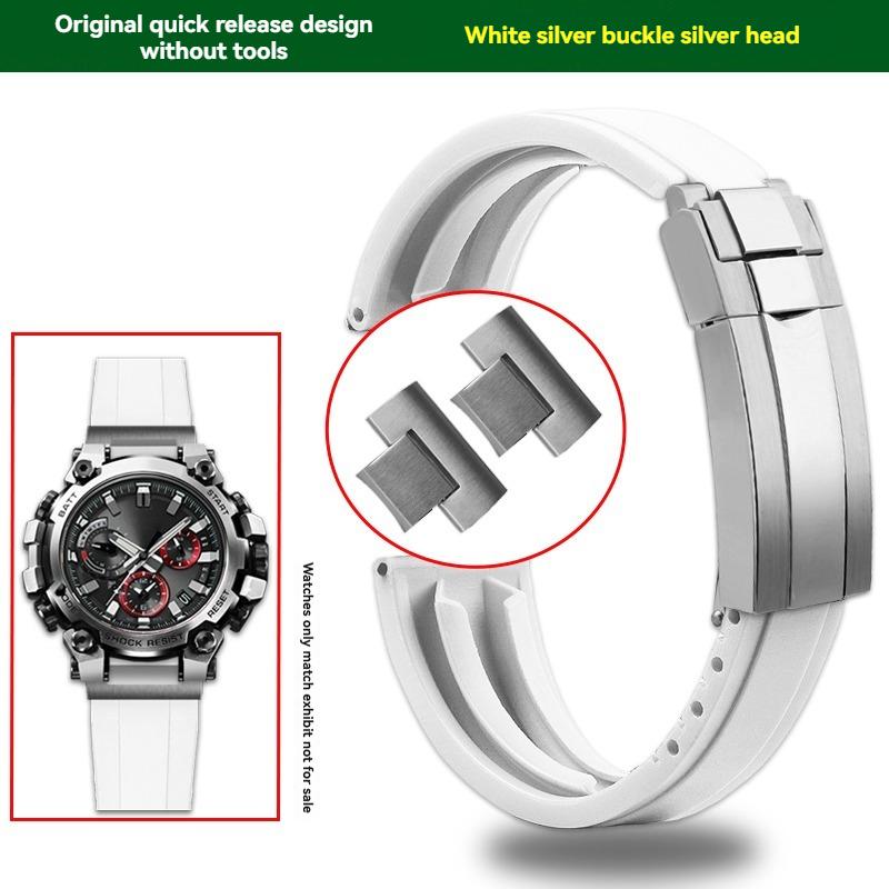 

для Високоякісного годинника G-SHOCK Casio серії MTG-B3000 спортивний водонепроникний силіконовий годинник з металевим виступом на голівці складана застібка MTG-B3000mm