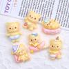 Sleepy Bear Cartoon Charms & Hair Clips - DIY Resin Shoe Decorations