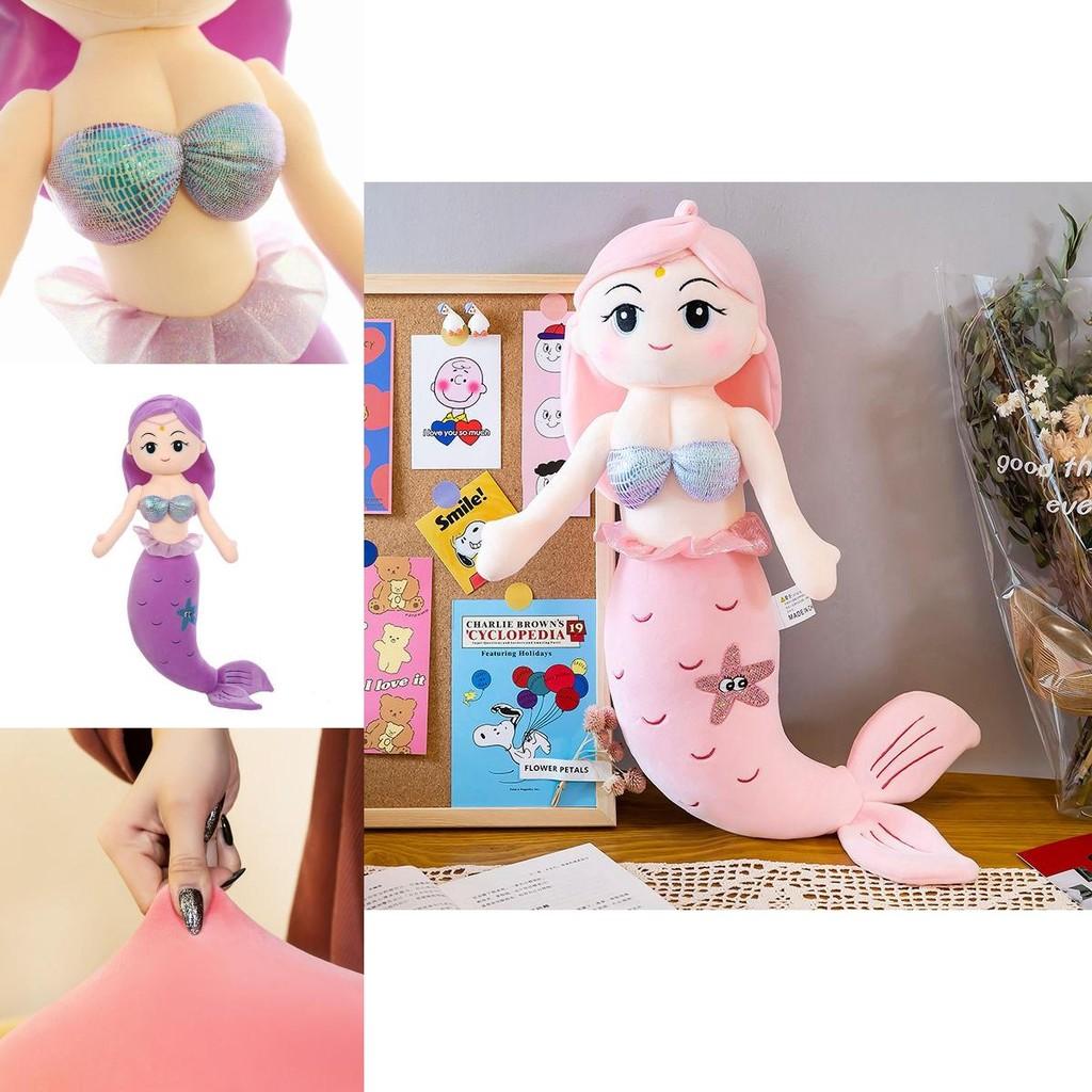 Adorable Mermaid Stuffed Plush Doll Soft Toy Perfect For Girls Birthday Gifts