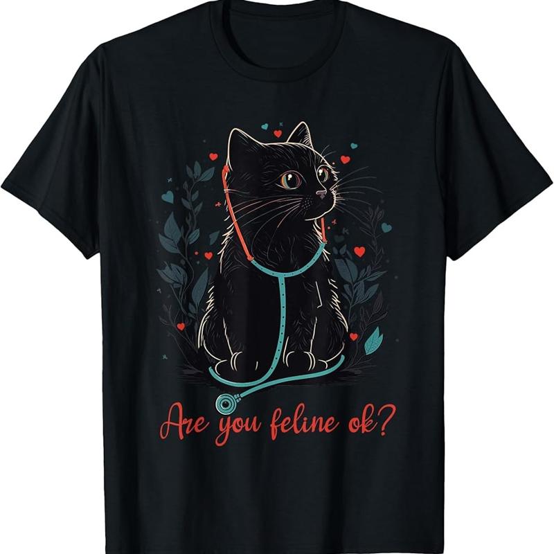 Retro Cat Nurse S Week Funny T Shirt