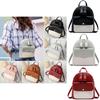 Stylish Mini Backpack For Women And Girls Pu Leather School Bag With Adjustable Straps