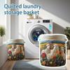 Quilted Laundry Storage Basket, And Suitable For Storing Dirty Clothes.