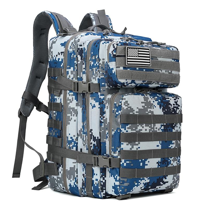 45L Hiking Travel Backpack for Men Women Tactical Camouflage Backpacks Large Outdoor Camping Adventure Multifunctional Bag