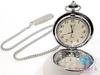 SEIKO ALBA Pocket Watch White SS GP Plated Analog Quartz QZ ALBA ht5745 V721-0A20 [ d]