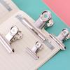 5PCS/Set Metal Paper Clip 20 29 38 51 62 73mm Foldback Metal Binder Clips Silver Grip Clamps Document Office School Stationery