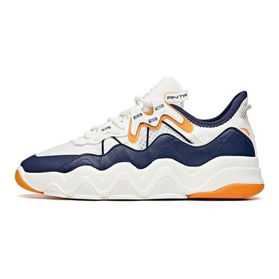 Afterwave Outdoor Casual Low-Top Running Shoes Men Sneakers White Blue Yellow 112128081-4